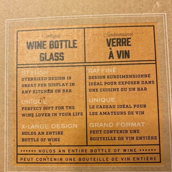 New Wine Bottle Glass - Picture 2 of 2